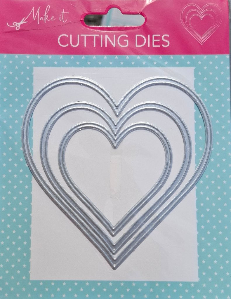 Cutting Dies Snijmal nr 26Embossing 26 Harten NIEUW