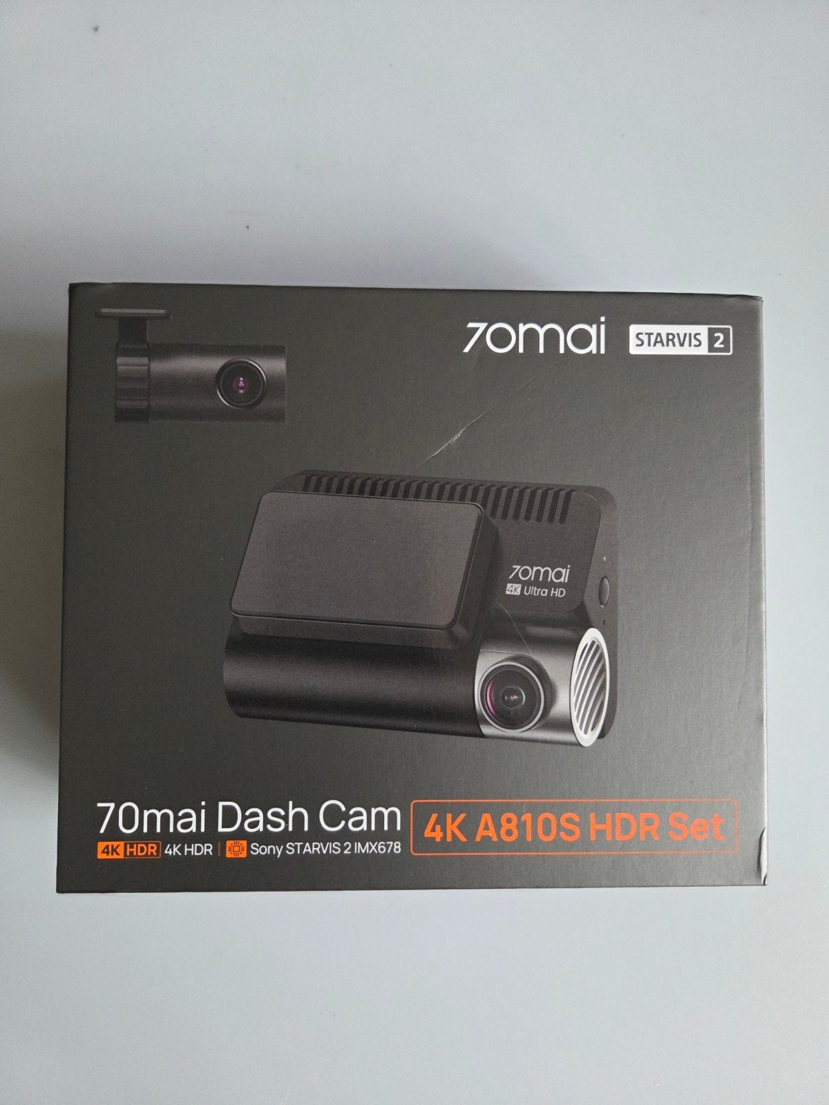 70mai 4k 810s hdr set, Auto diversen, Dashcams, Ophalen of Verzenden, Nieuw