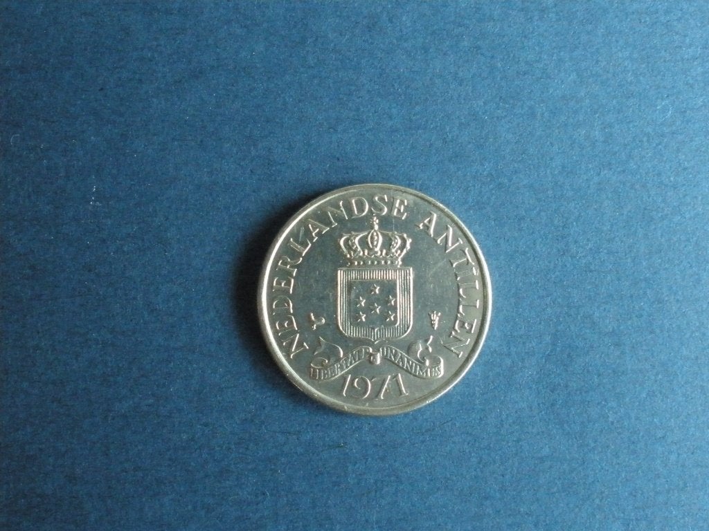 Nederlandse Antillen 25 cent 1971, Ophalen of Verzenden, Overige landen, Losse munt