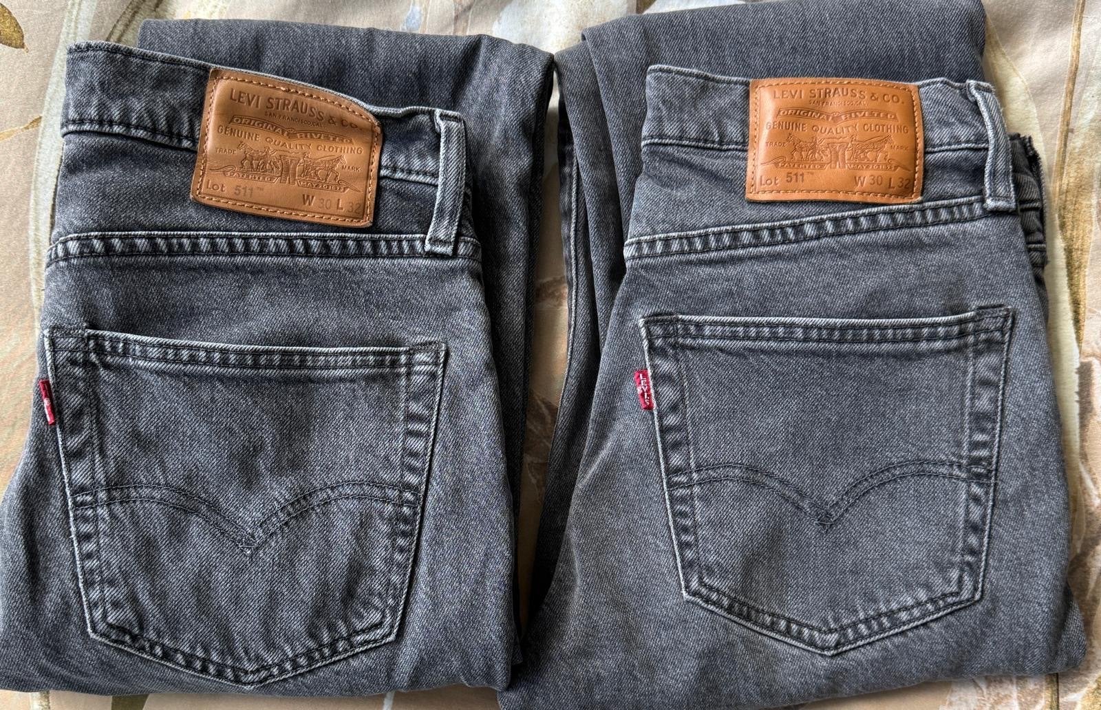 Levi's 511 Slim Fit Jeans - Grijs (W30 L32), Ophalen of Verzenden, Zo goed als nieuw, Grijs, W32 (confectie 46) of kleiner
