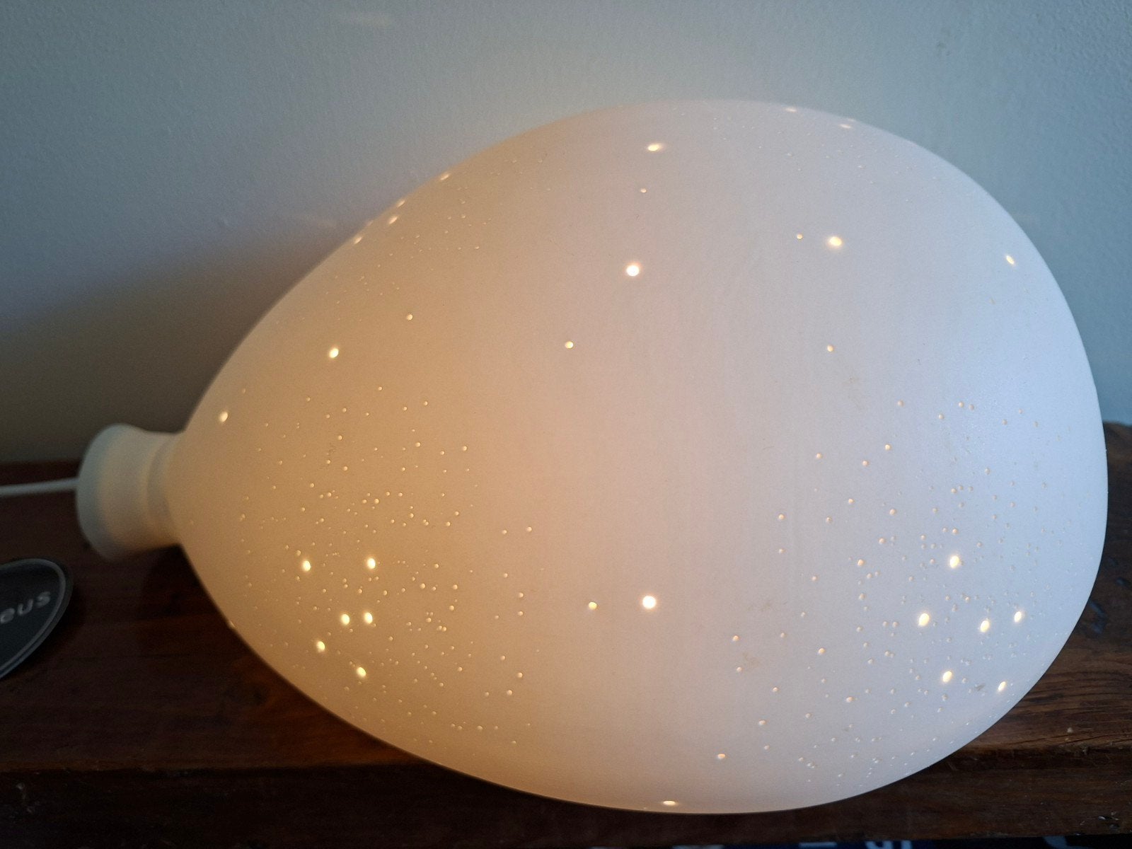 Amadeus Ballon Lamp - Wit met Sterren, Met schakelaar, Wit, Overige merken, E14 (klein)
