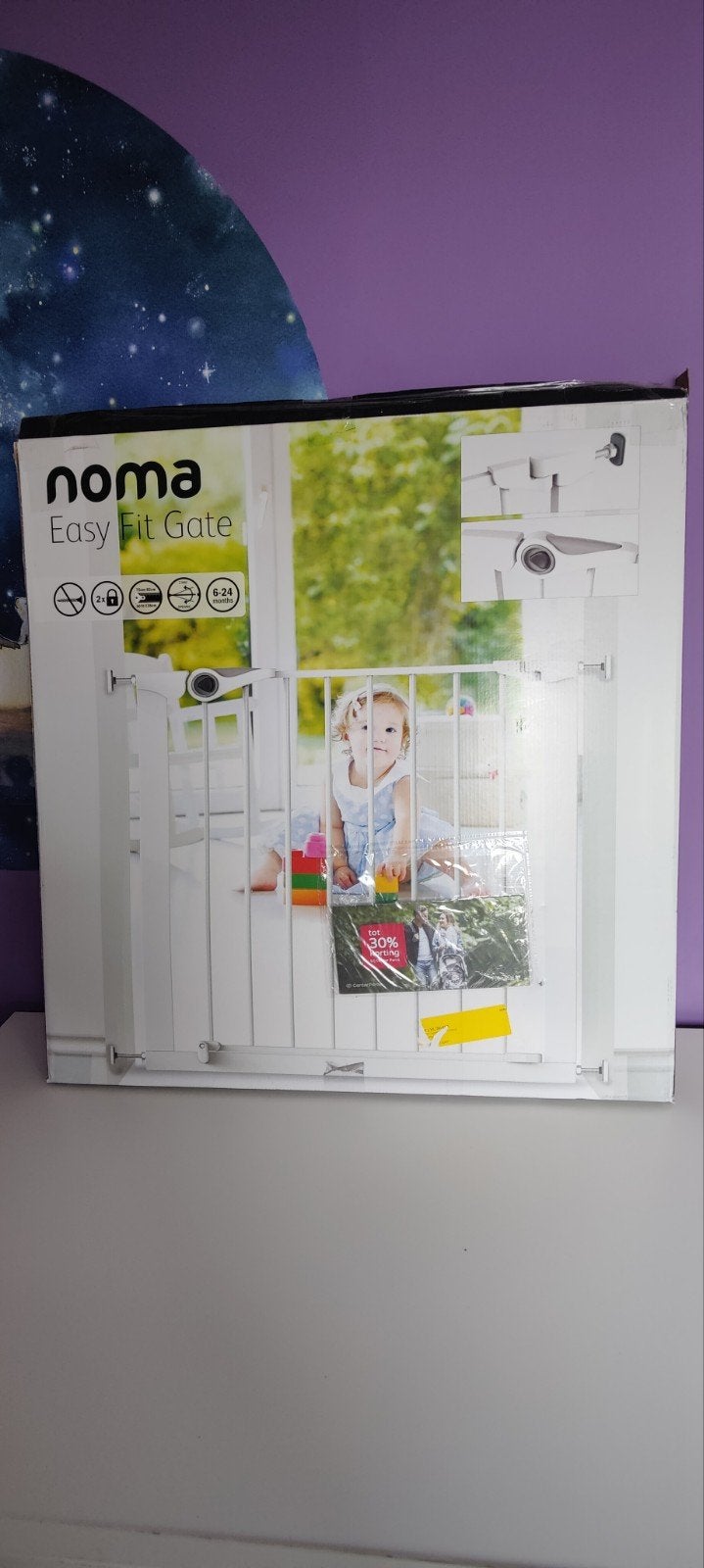 Noma Easy Fit traphekje – NIEUW in verpakking, Kinderen en Baby's, Traphekjes, Ophalen, Nieuw, Klemhekje, Metaal of IJzer