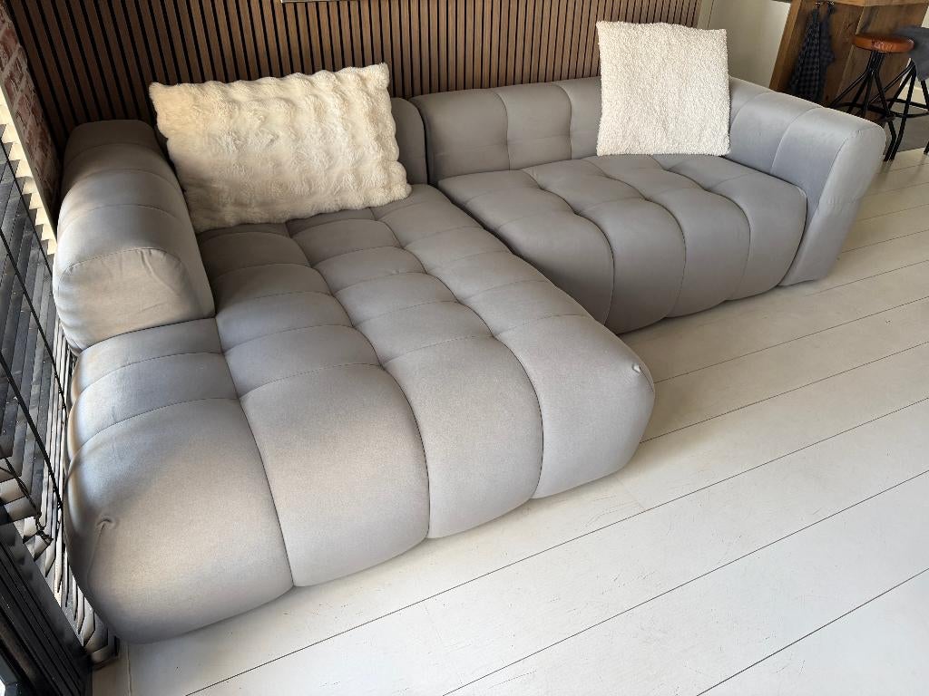 Lounge bank + 3 zits bank. Dé Trent van nu! Geen jaar oud, Ophalen, 250 tot 300 cm, Hoekbank, 75 tot 100 cm