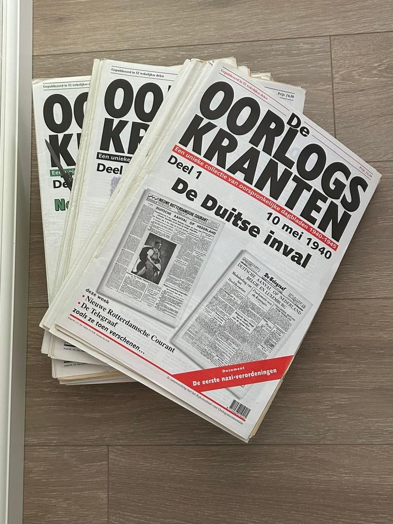 De oorlogskranten deel 1 - 65 compleet, Verzamelen, Ophalen of Verzenden, 1940 tot 1960, Nederland, Krant