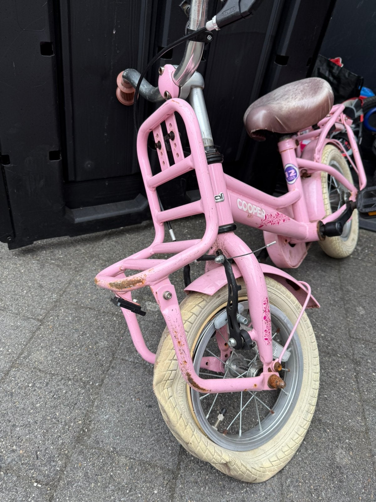 16 inch meisjesfiets roze, Ophalen, Zo goed als nieuw, 16 inch