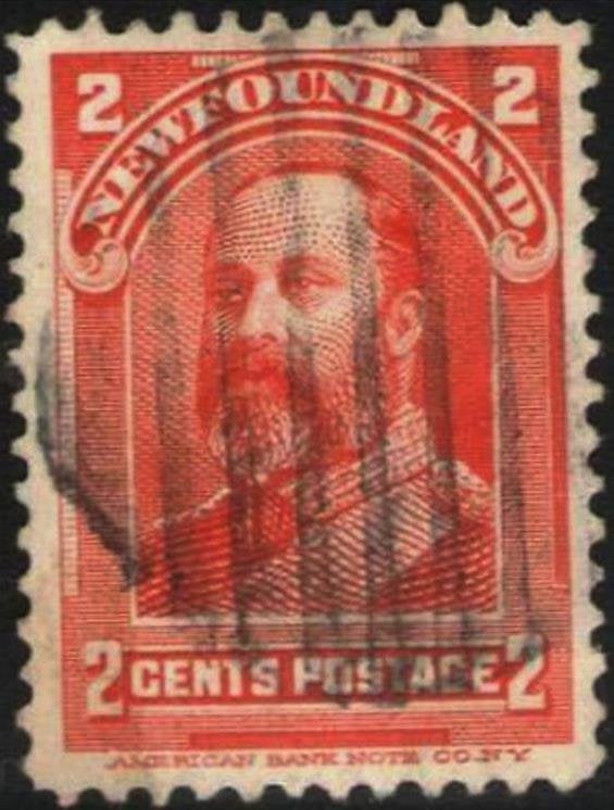 Newfoundland 1898 Edward VII 2 cents gebruikt, Verzenden, Gestempeld, Noord-Amerika