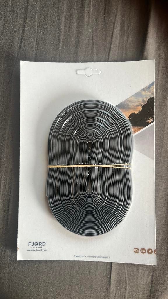Nieuw inlegbies caravan fjord grijs 12 mm 10 meter lengte, Caravans en Kamperen, Kampeeraccessoires, Ophalen of Verzenden, Nieuw