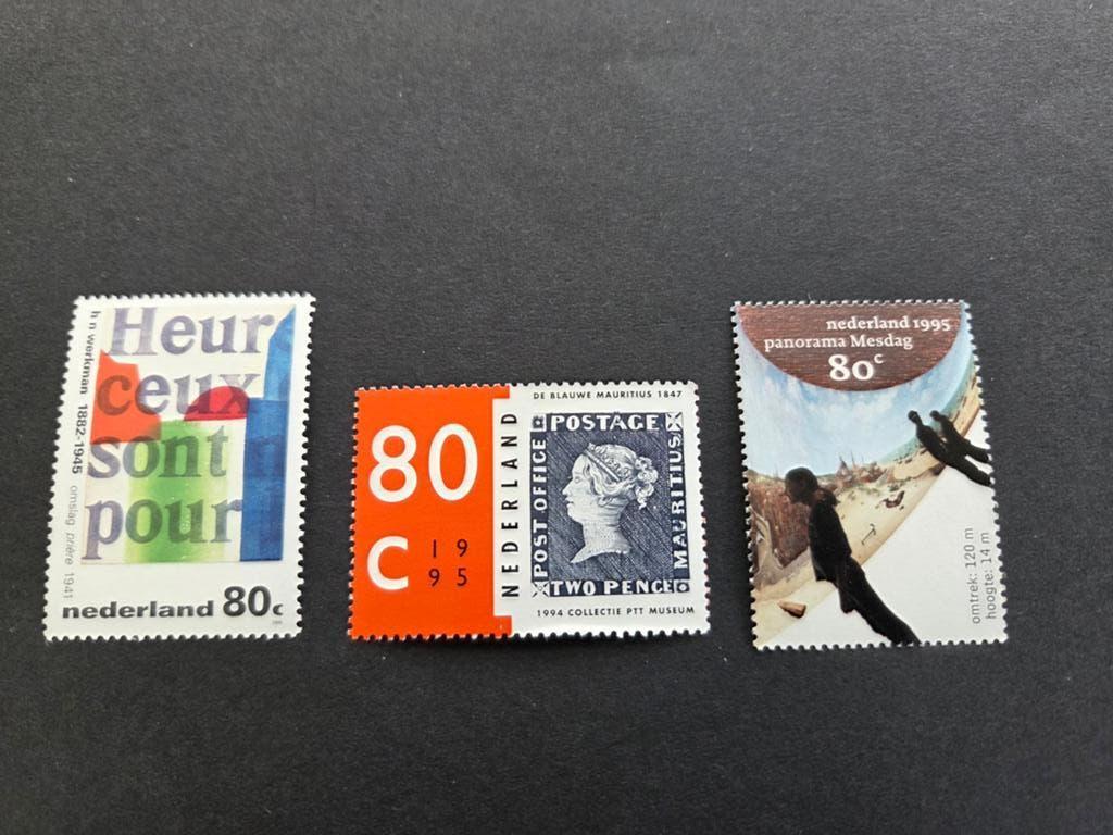 1995 postfris 1631 tm1633 serie gedicht, panorama mesdag, bl, Postzegels en Munten, Postzegels | Nederland, Ophalen of Verzenden