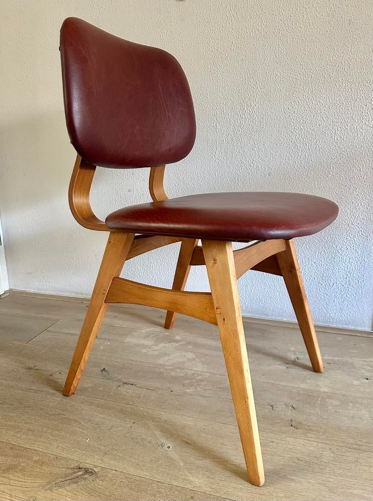 Geheel gerestaureerde vintage jaren ‘60 stoel, Ophalen, Vintage design, Overige kleuren, Zo goed als nieuw