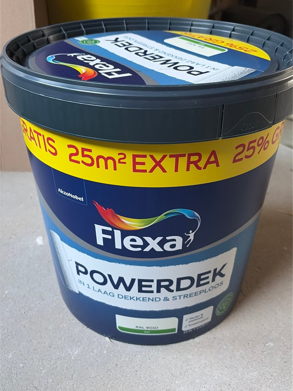 Flexa Powerdek RAL 9010 (geen wit) - Nieuw, geopend, Ophalen, Zo goed als nieuw, Overige typen