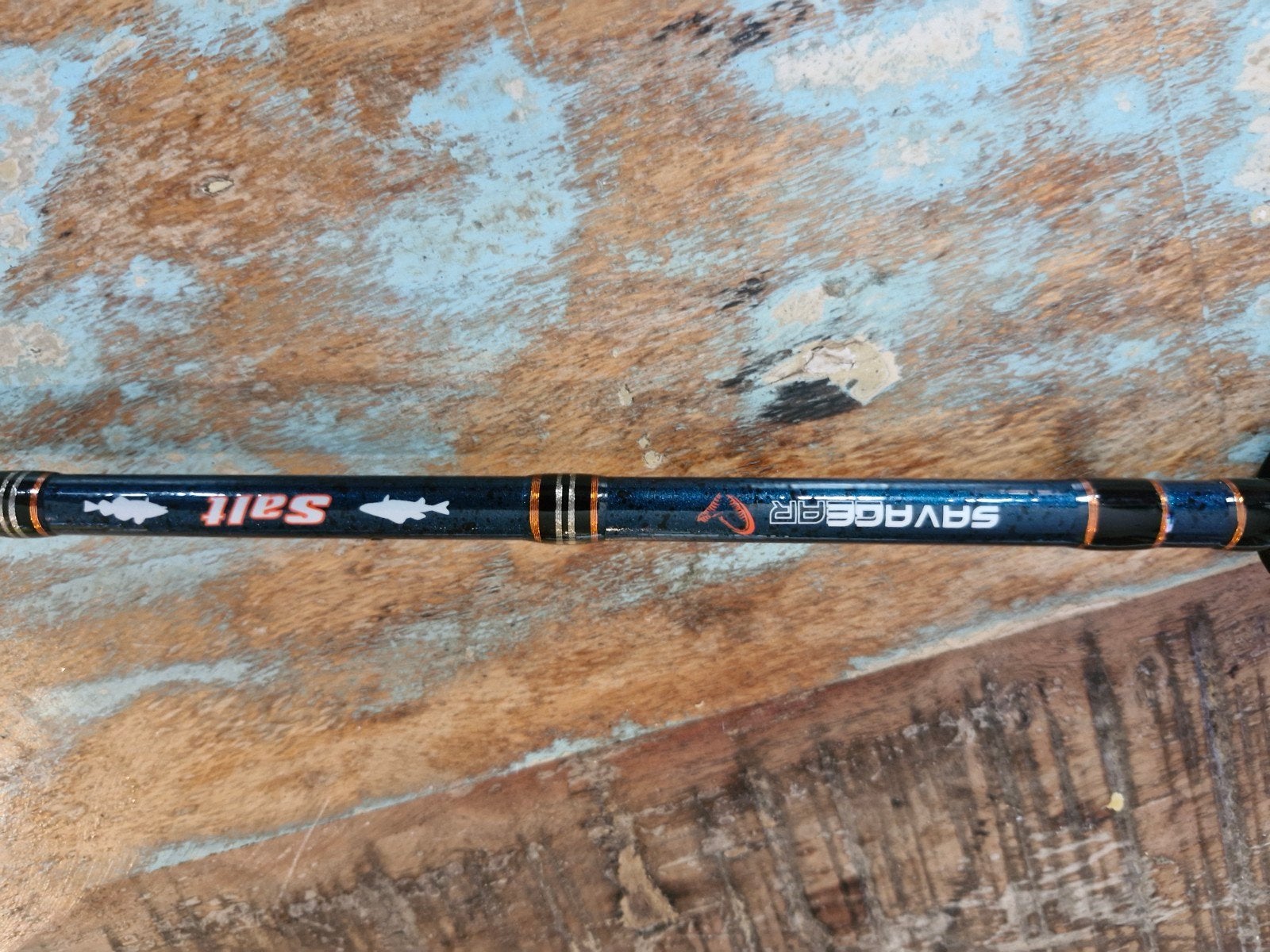 Savage Gear Salt hengel 228cm 15-65g / vertical >150g, Watersport en Boten, Ophalen, Zo goed als nieuw, Werphengel