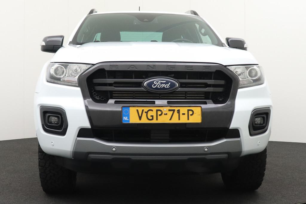 Ford Ranger 2.0 EcoBlue Wildtrak Supercab Trekhaak Adapt. Cr, Auto's, Automatische klimaatregeling, 4 cilinders, Wit, Bedrijf