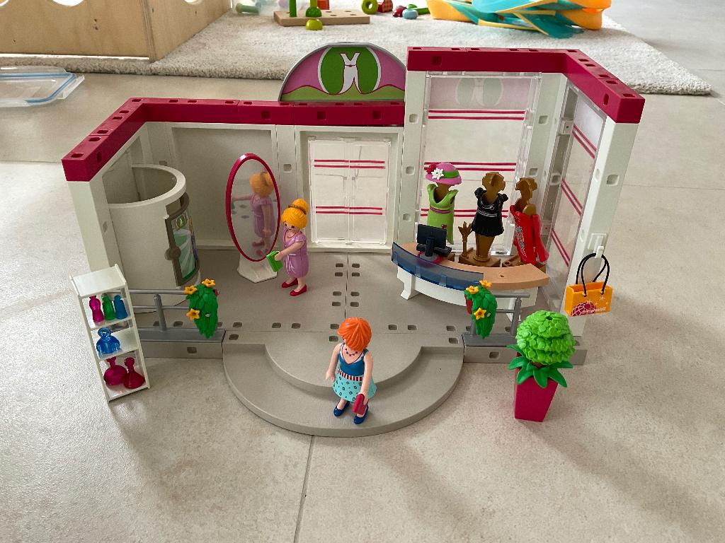 Playmobil kledingwinkel 5486, Kinderen en Baby's, Ophalen of Verzenden, Zo goed als nieuw, Complete set