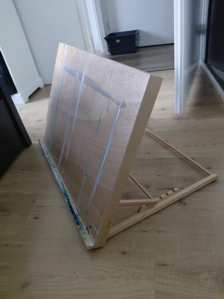 Houten tekentafel / schildersezel 50 bij 73, Hobby en Vrije tijd, Schilderen, Ophalen of Verzenden, Gebruikt, Ezel