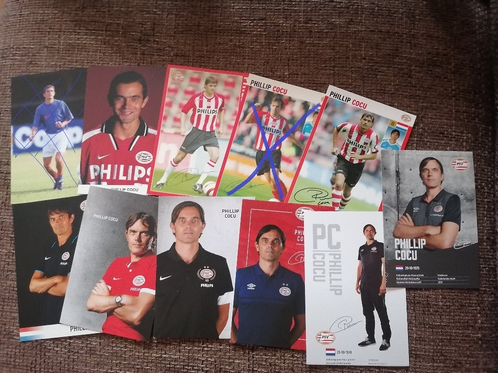 88x Spelerskaarten PSV different seasons, Verzenden, Zo goed als nieuw, PSV, Spelerskaart