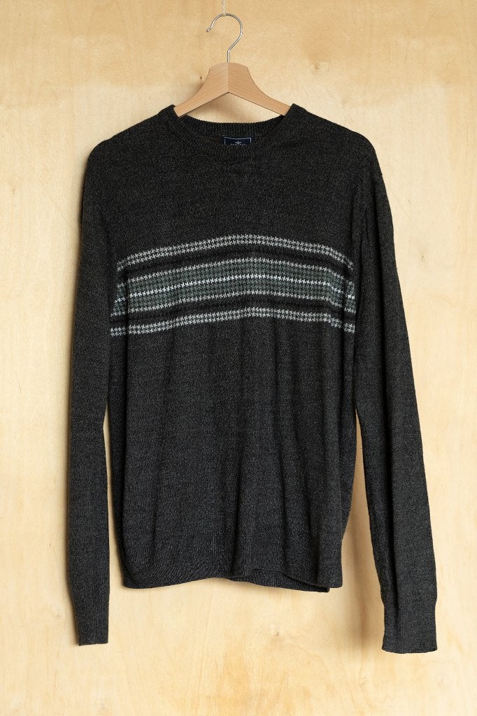 Dockers trui grijs met streepjes, zeer zacht, maat M, Maat 48/50 (M), Ophalen of Verzenden, Zo goed als nieuw, Grijs