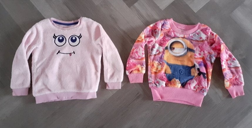 Set Trui Fluffy 2x, Maat 98, Ophalen of Verzenden, Gebruikt, Meisje, Trui of Vest