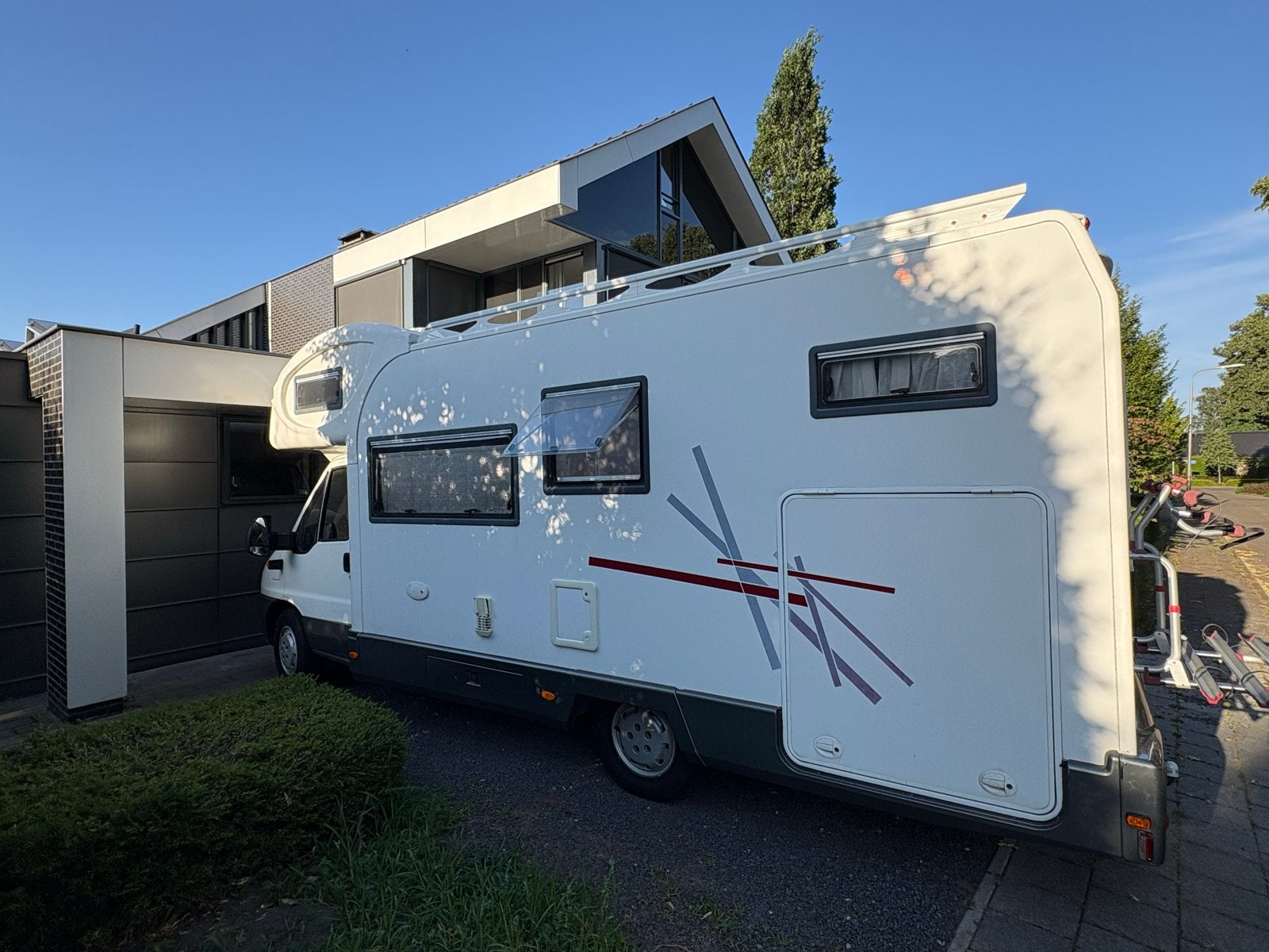 Fiat Ducato Granduco Roller 2005 - 5/6 persoons met XL garag, Caravans en Kamperen, Campers, Alkoof, Afzuigkap, Fiat, Reservewiel