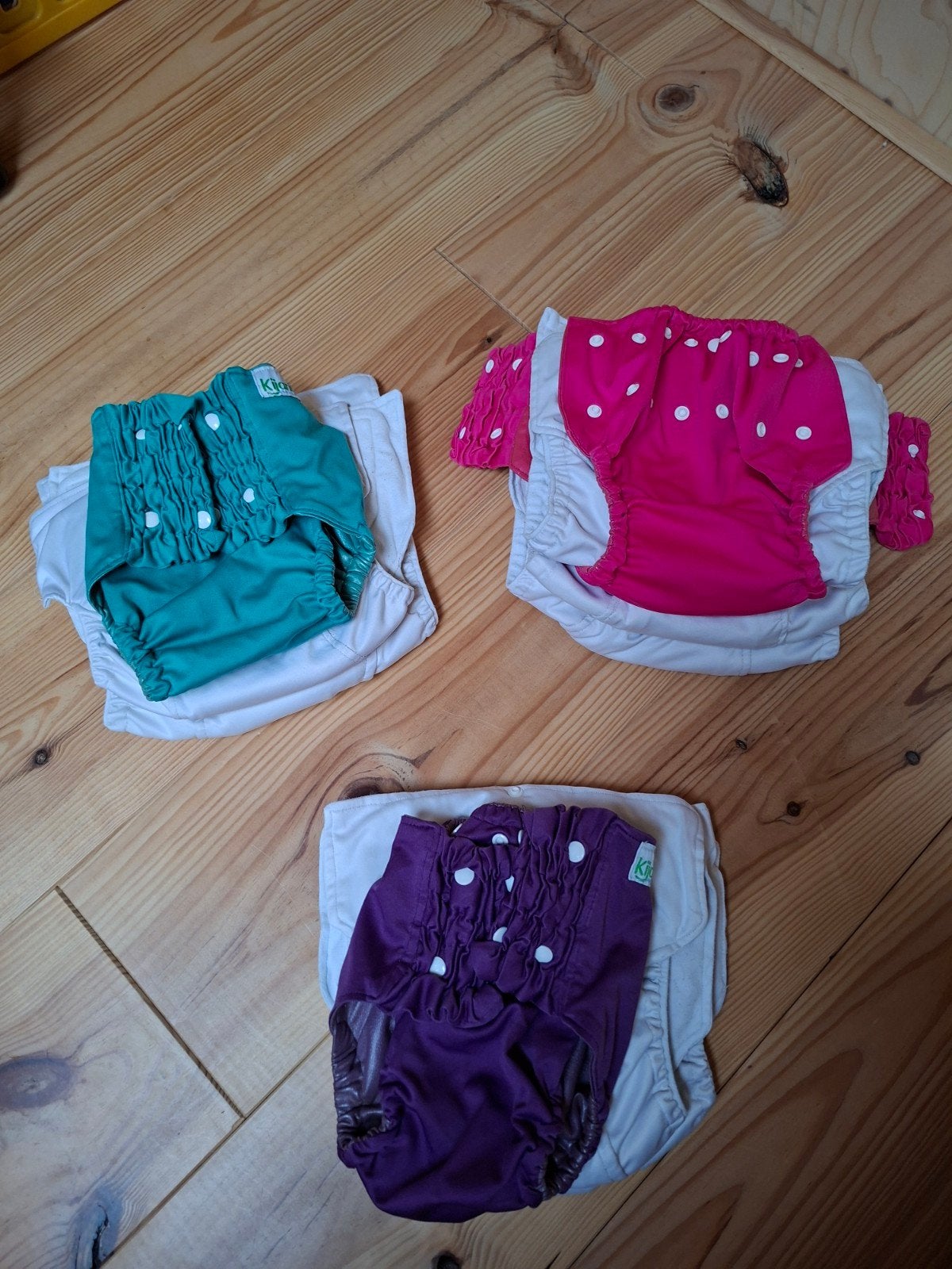 Kijani pull up wasbare luiers (3 overbroekjes, 7 inleggers), Ophalen of Verzenden