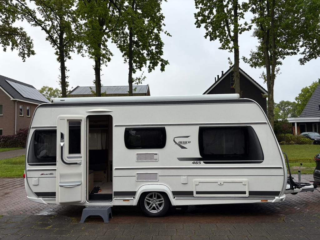 Fendt Bianco Selection 465 TG van 2017 met veel opties, Caravans en Kamperen, Standaardzit, Schokbreker, 7 tot 8 meter, Particulier
