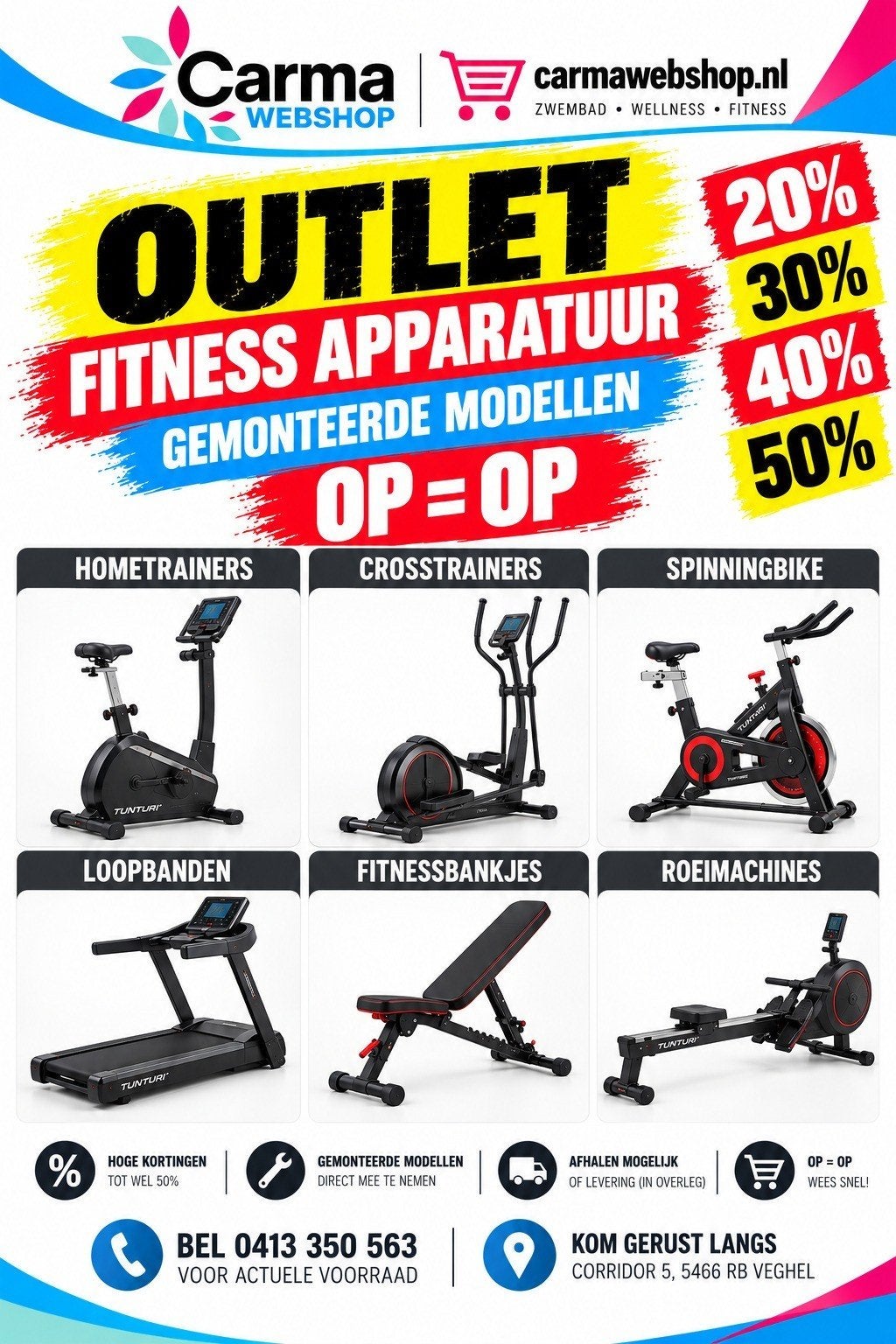 Fitness Opruiming: Hometrainers, Loopbanden & Meer!, Ophalen of Verzenden, Zo goed als nieuw, Overige typen