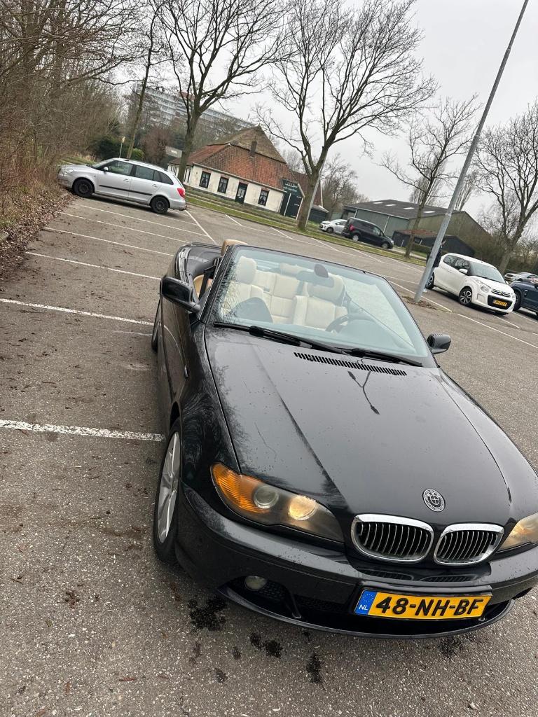 BMW 3-Serie 2.0 CI 318 Cabrio AUT 2003 Zwart, Auto's, BMW, Automaat, Achterwielaandrijving, 1995 cc, Cabriolet