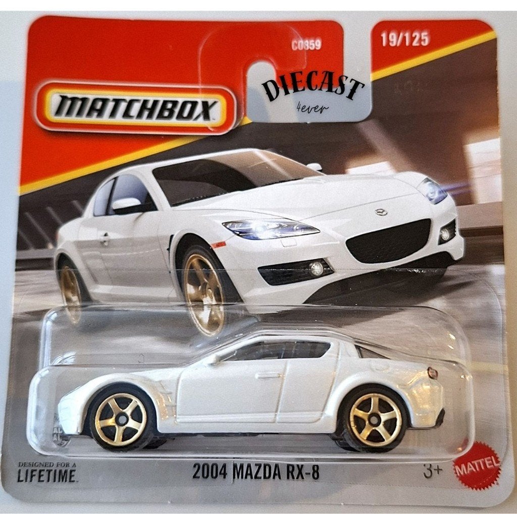 Matchbox 2004 Mazda RX-8, wit, Ophalen, Nieuw, Auto