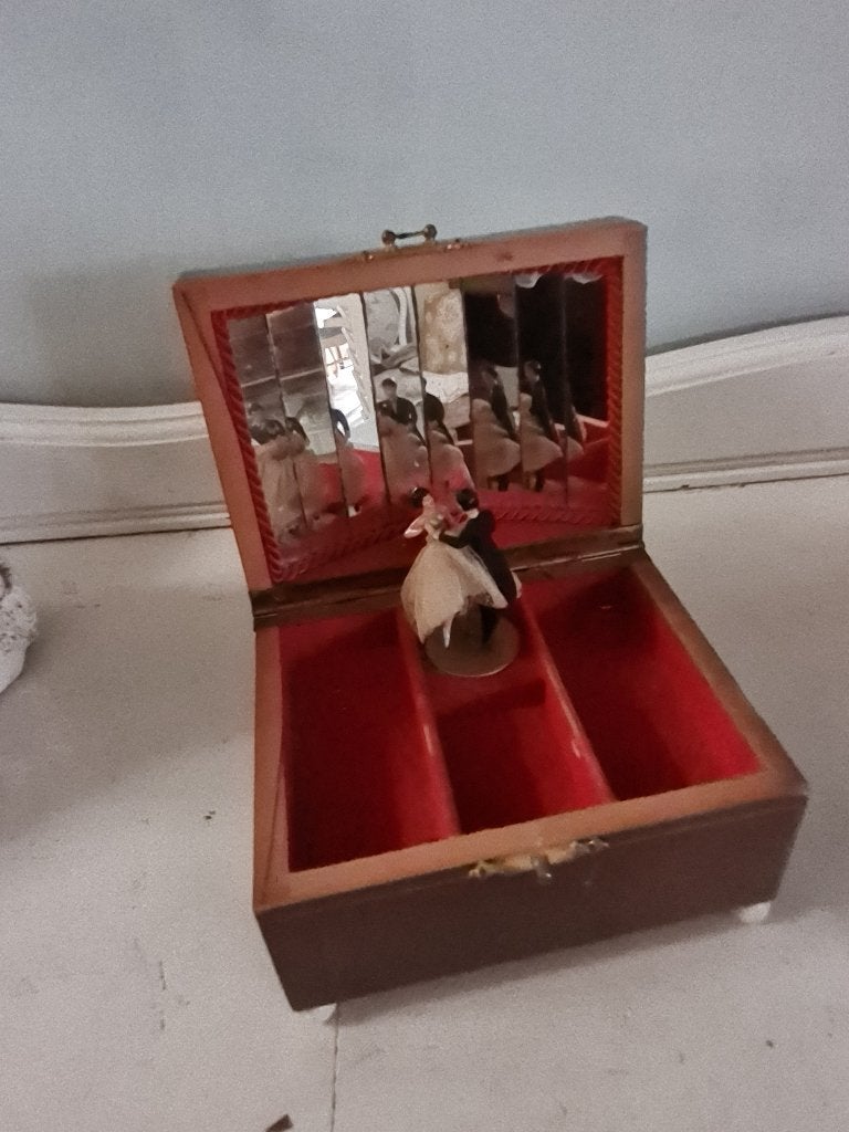 Vintage muziek doosje, Antiek en Kunst, Curiosa en Brocante, Ophalen of Verzenden
