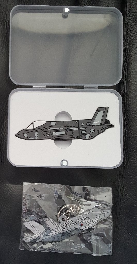 F-35 NL Luchtmacht sleutelhanger en USB stick promo zeldzaam, Verzenden, Nieuw, Overige typen