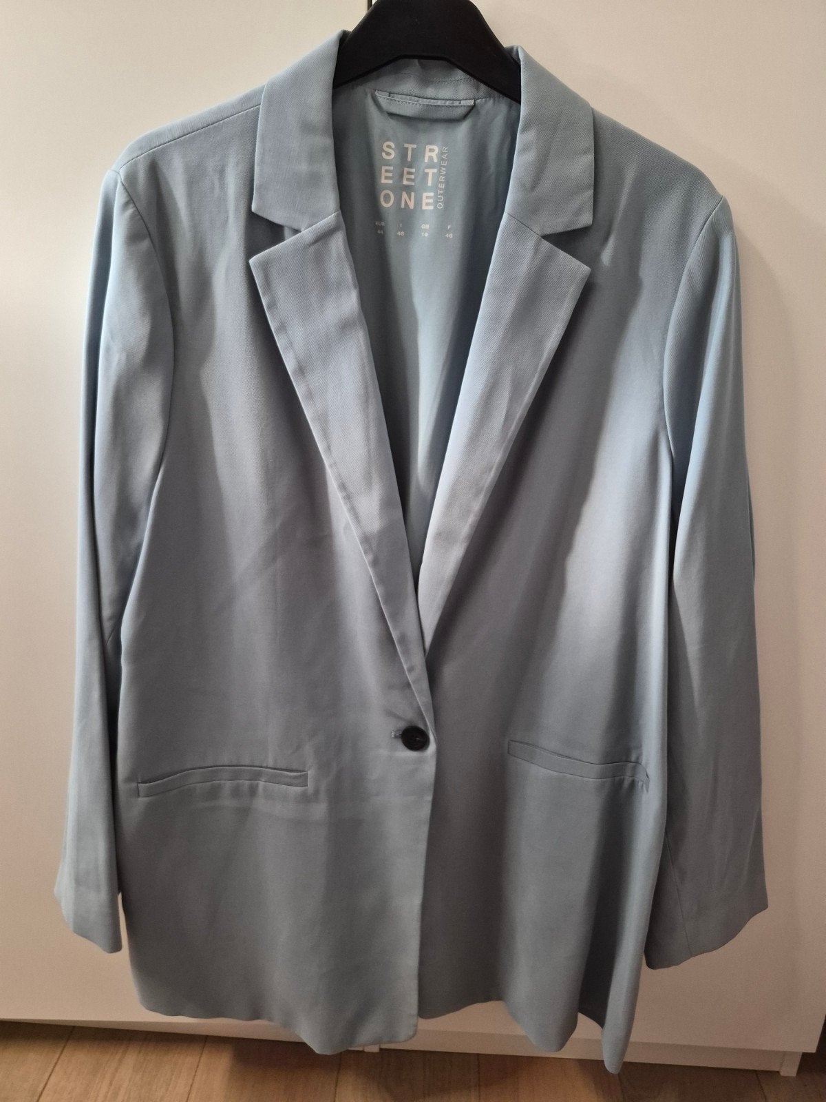 Lichtblauwe blazer/colbert Street One maat 44, Ophalen of Verzenden, Zo goed als nieuw, Maat 42/44 (L), Blauw