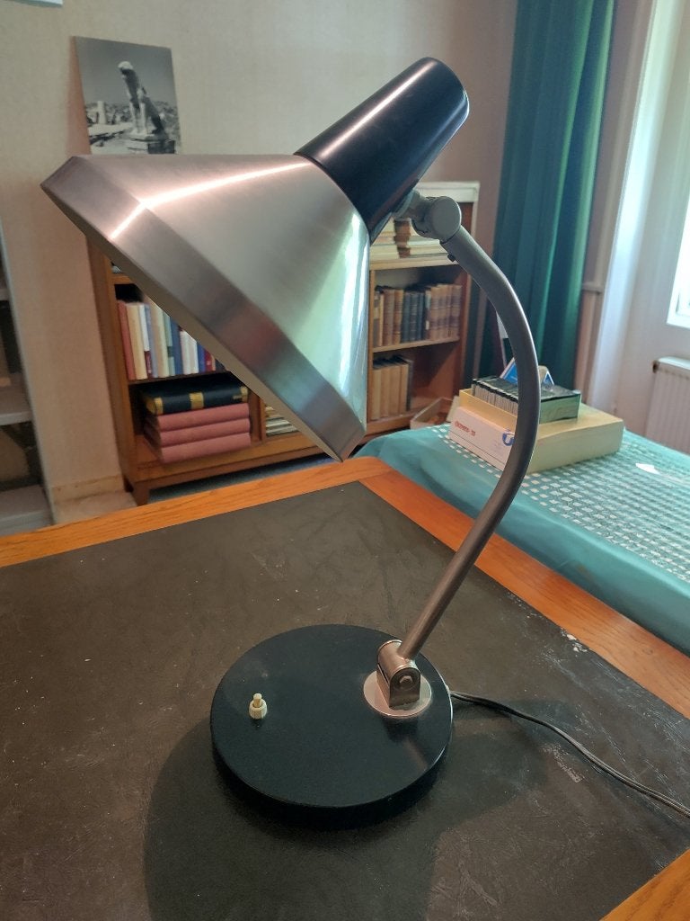 Bureaulamp Hala 1930-1950, Huis en Inrichting, Lampen | Tafellampen, Ophalen, Gebruikt, Bauhaus invloed, Metaal