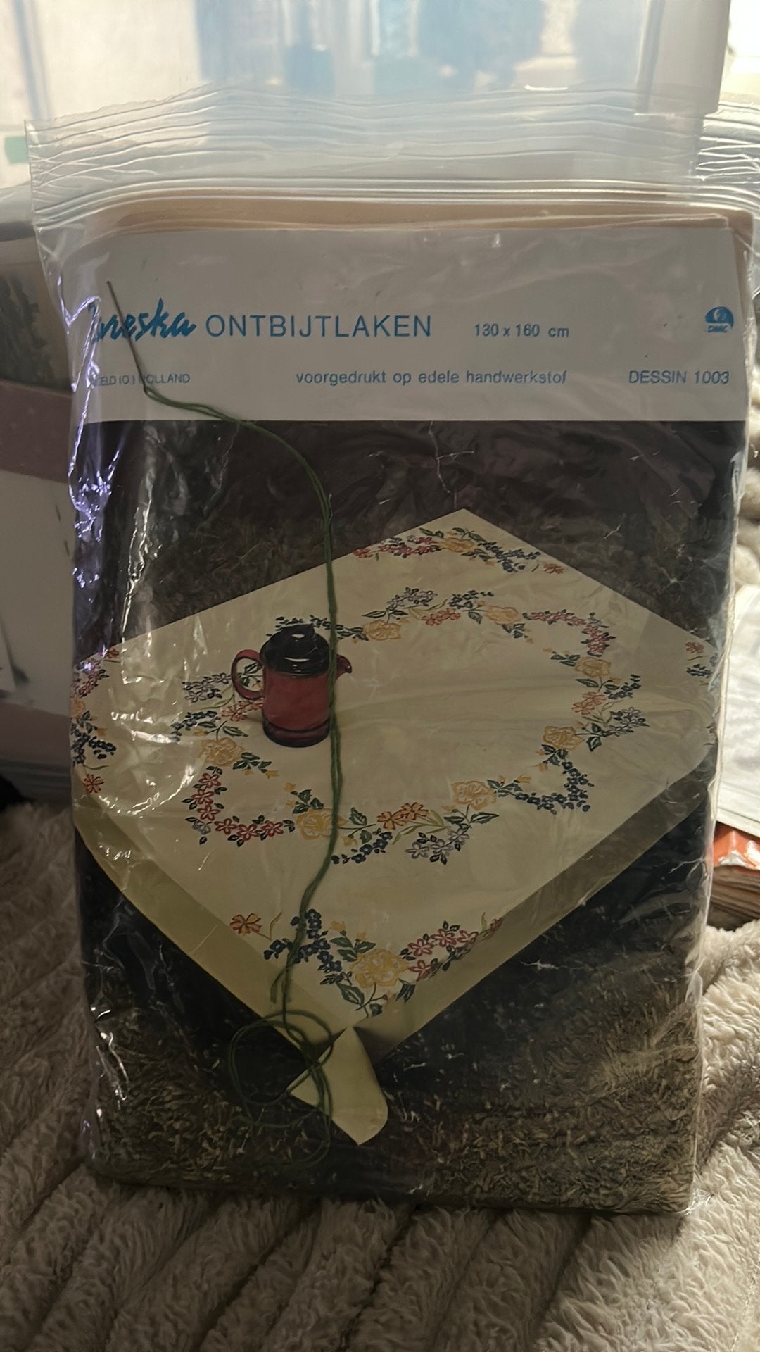 Compleet borduurpakket Ontbijtlaken 130x160 cm, Ophalen of Verzenden, Nieuw, Handborduren, Borduurpakket