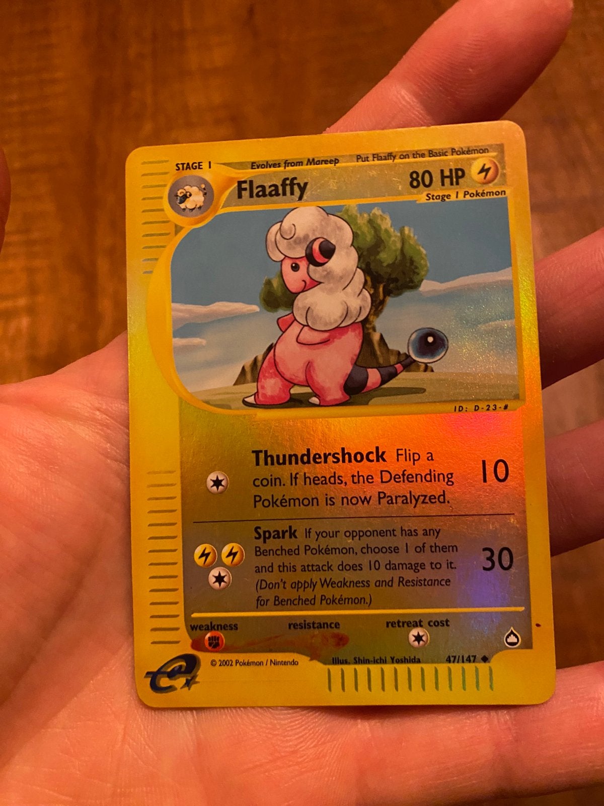 Flaaffy Reverse holo 47/147 Aquapolis, Ophalen, Zo goed als nieuw