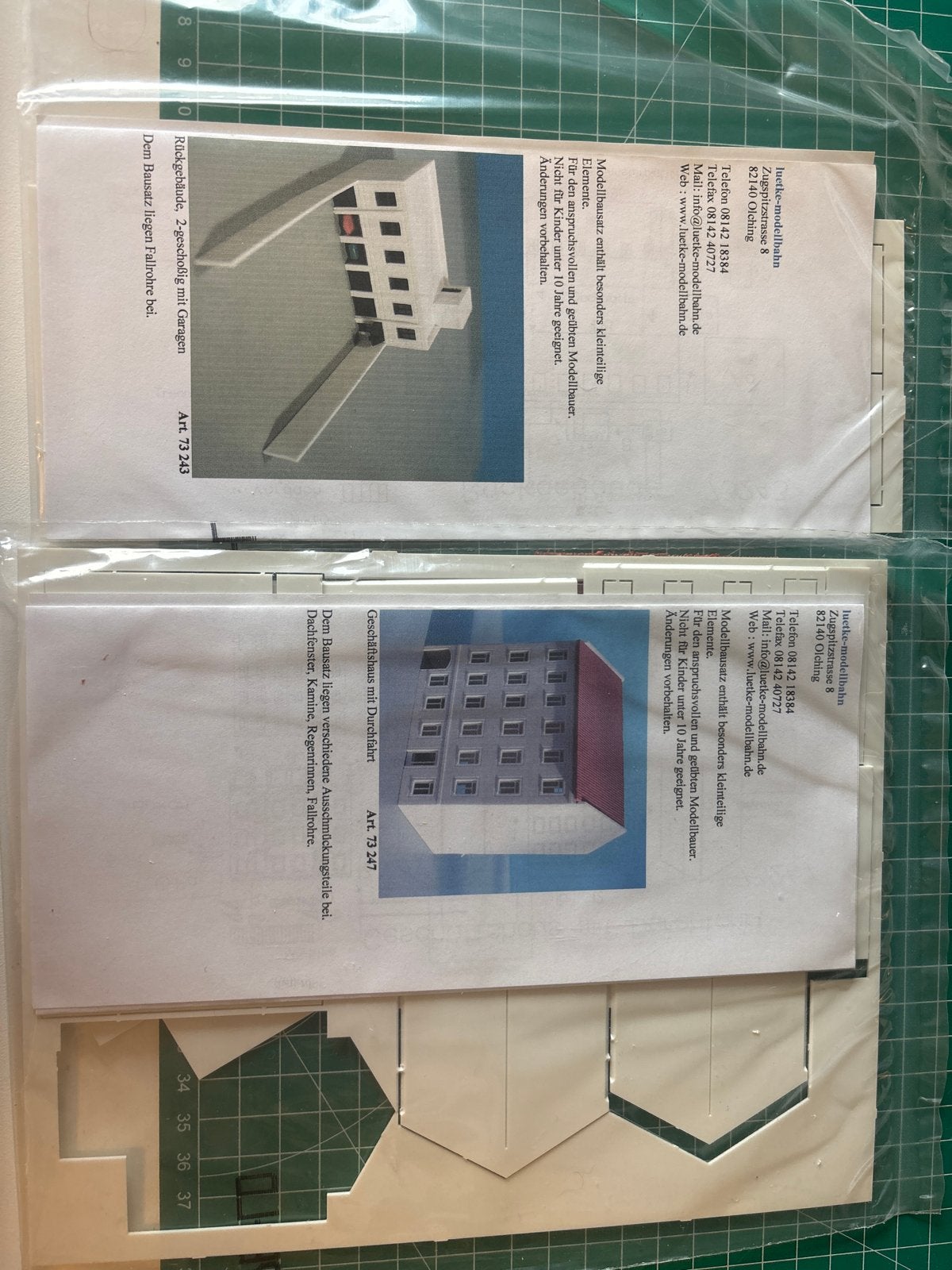 Lüetke-Modellbahn Gebouwen: Winkelpand & Achtergebouw, Ophalen of Verzenden, Nieuw