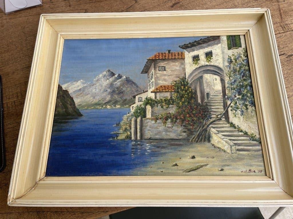 schilderij, Ophalen of Verzenden, Overige stijlen, Stads- / dorpsgezicht