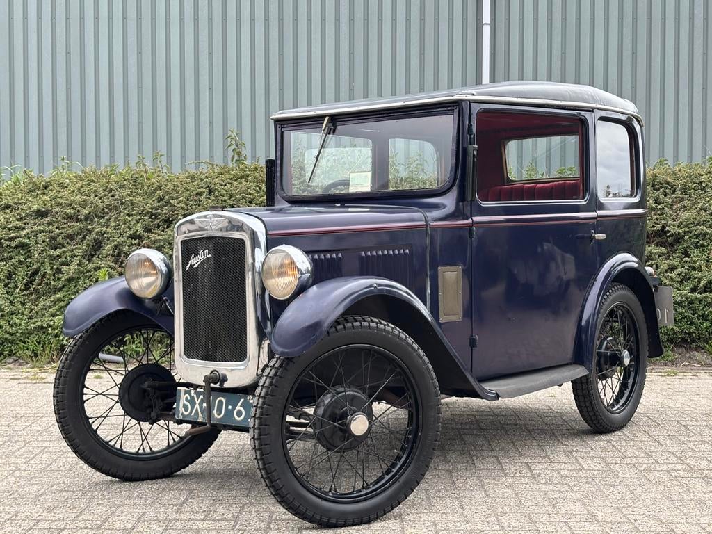 Austin Seven RL Boxsaloon 1930 / Oldtimer/Klassieker/ Uniek!, Auto's, Oldtimers, Bedrijf, Austin, Benzine, Handgeschakeld, Origineel Nederlands