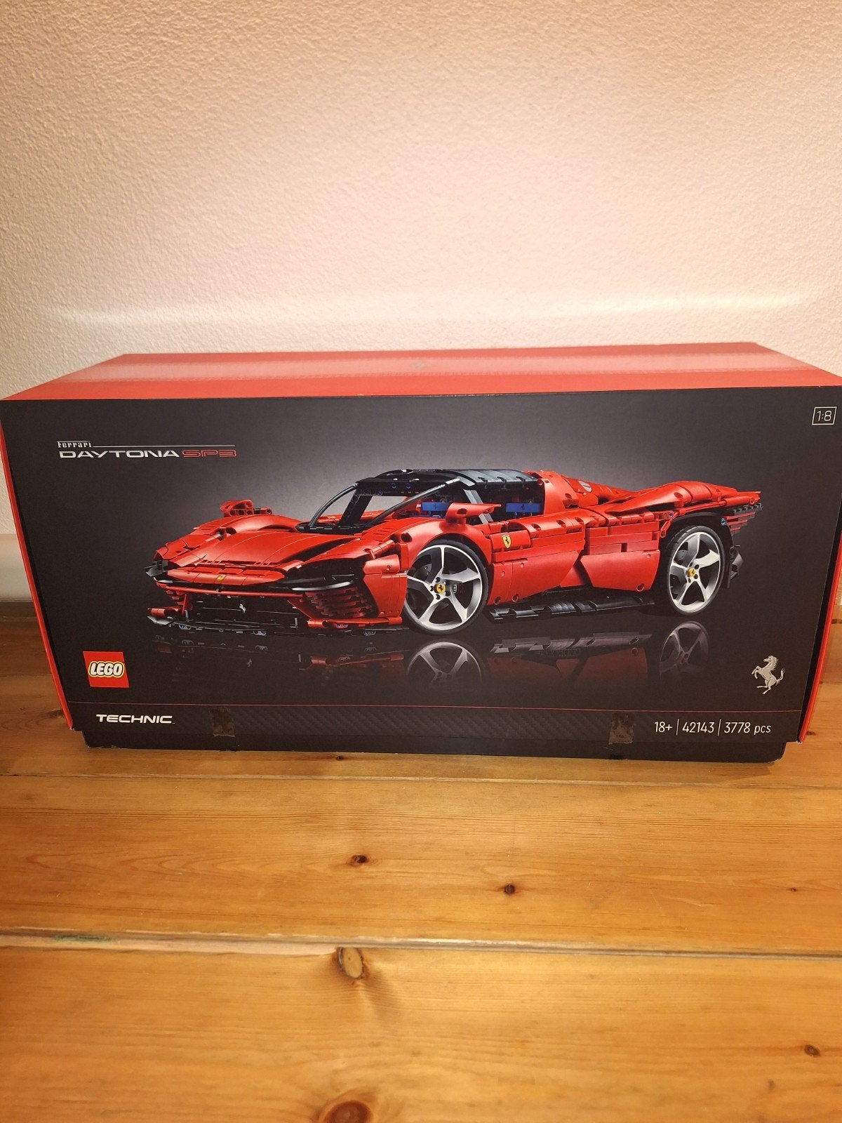 LEGO Technic 42143 Ferrari Daytona SP3 met doos en boekje, Ophalen, Inclusief instructies, Lego, Zo goed als nieuw
