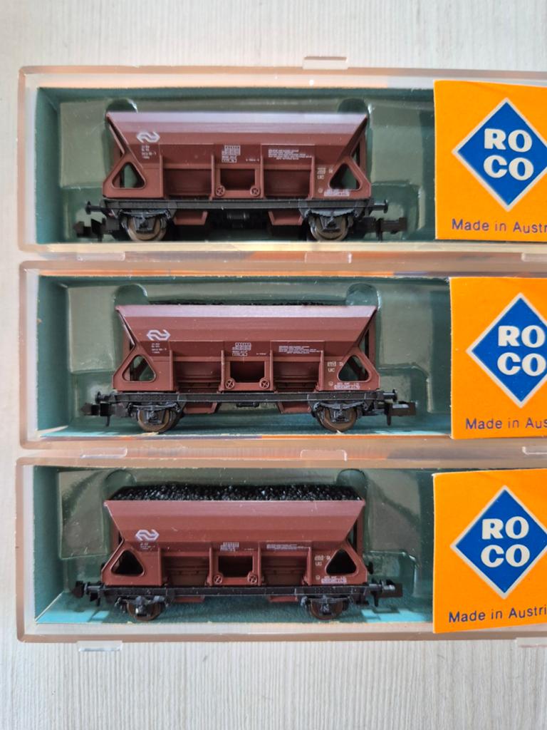 7 Mooie Roco N-spoor NS zelfloswagons 2318B, Gelijkstroom, Wagon, Ophalen of Verzenden, Roco