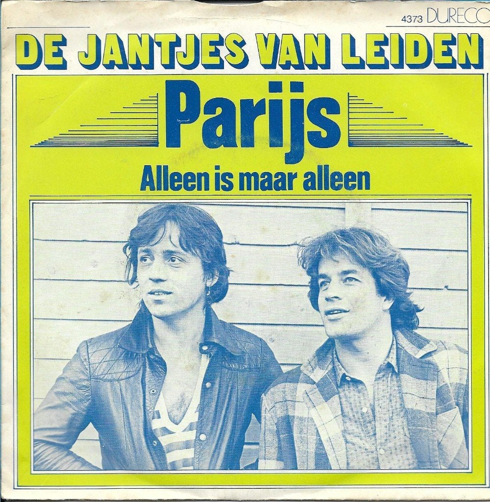 De Jantjes van Leiden - Parijs, Ophalen of Verzenden, Gebruikt, 7 inch, Nederlandstalig