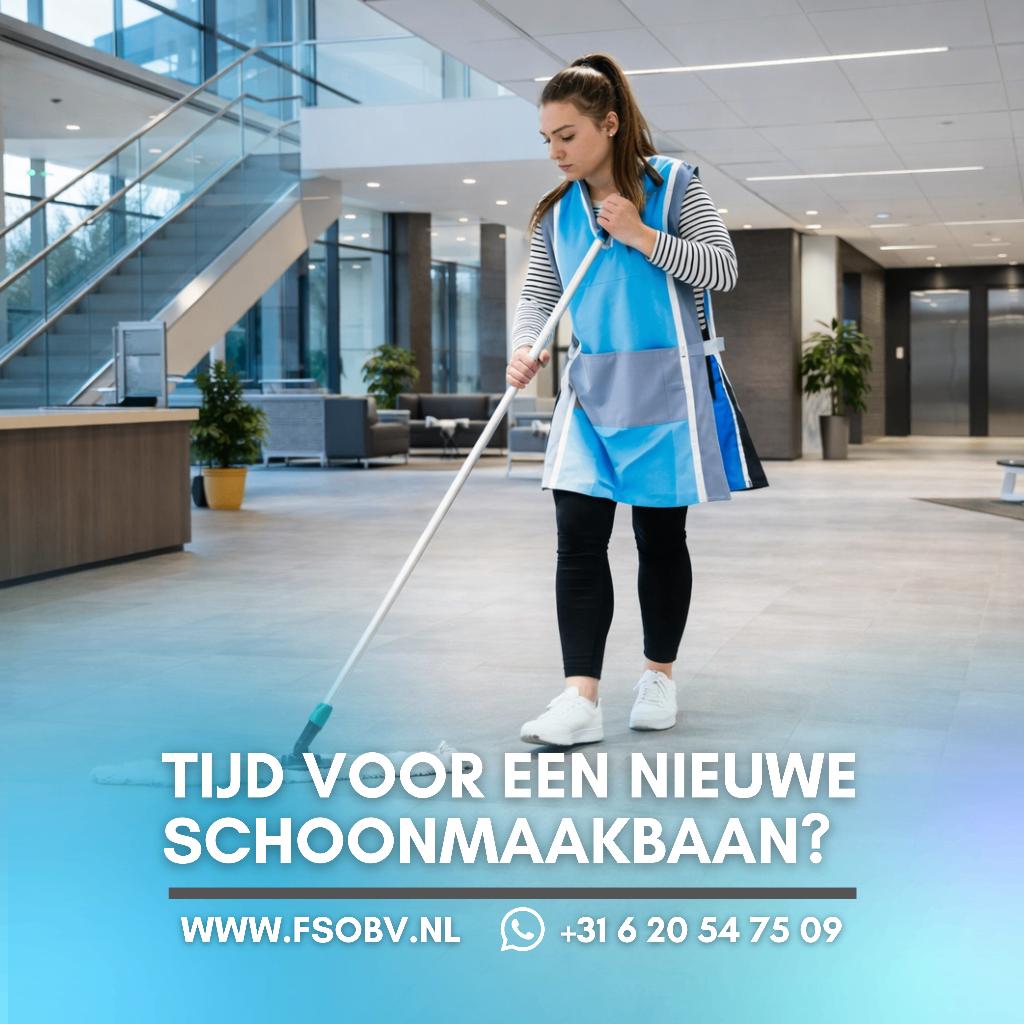Schoonmaakmedewerker voor een school in Vollenhove, Starter, Overige vormen, Overige uren, Overige niveaus