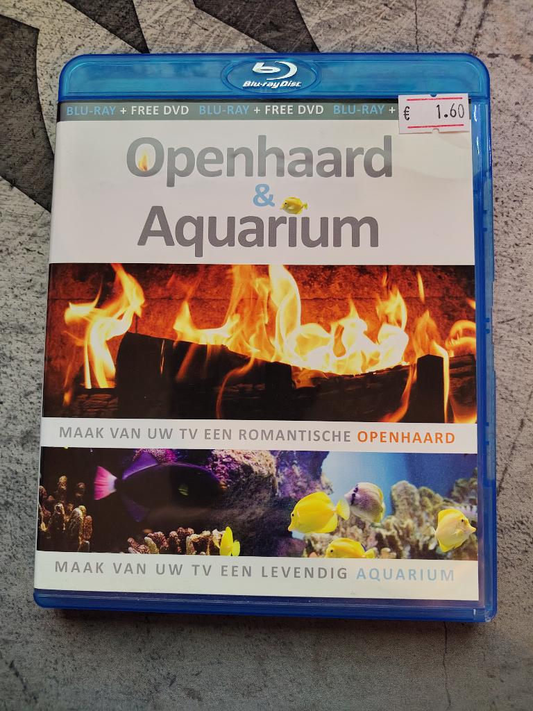 Openhaard & Aquarium - BR+DVD - Blu-Ray, Cd's en Dvd's, Ophalen of Verzenden, Zo goed als nieuw