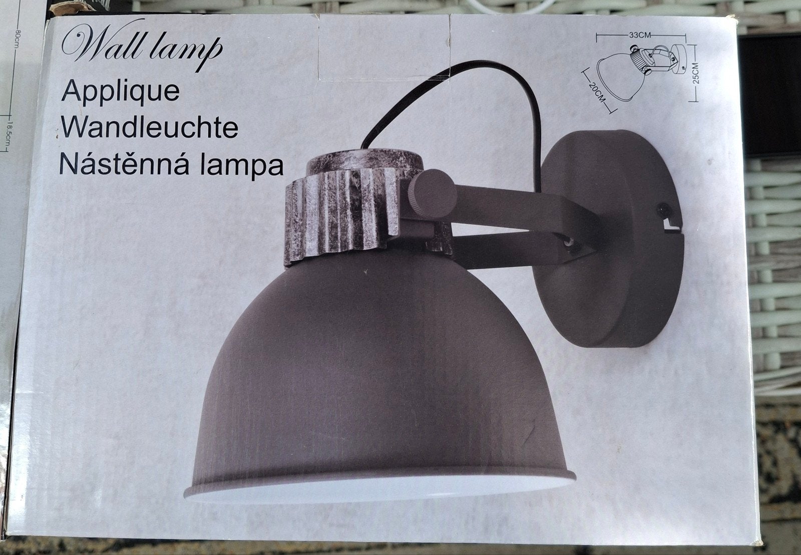 Nieuwe Industriële Wandlamp, Huis en Inrichting, Lampen | Wandlampen, Ophalen of Verzenden, Nieuw