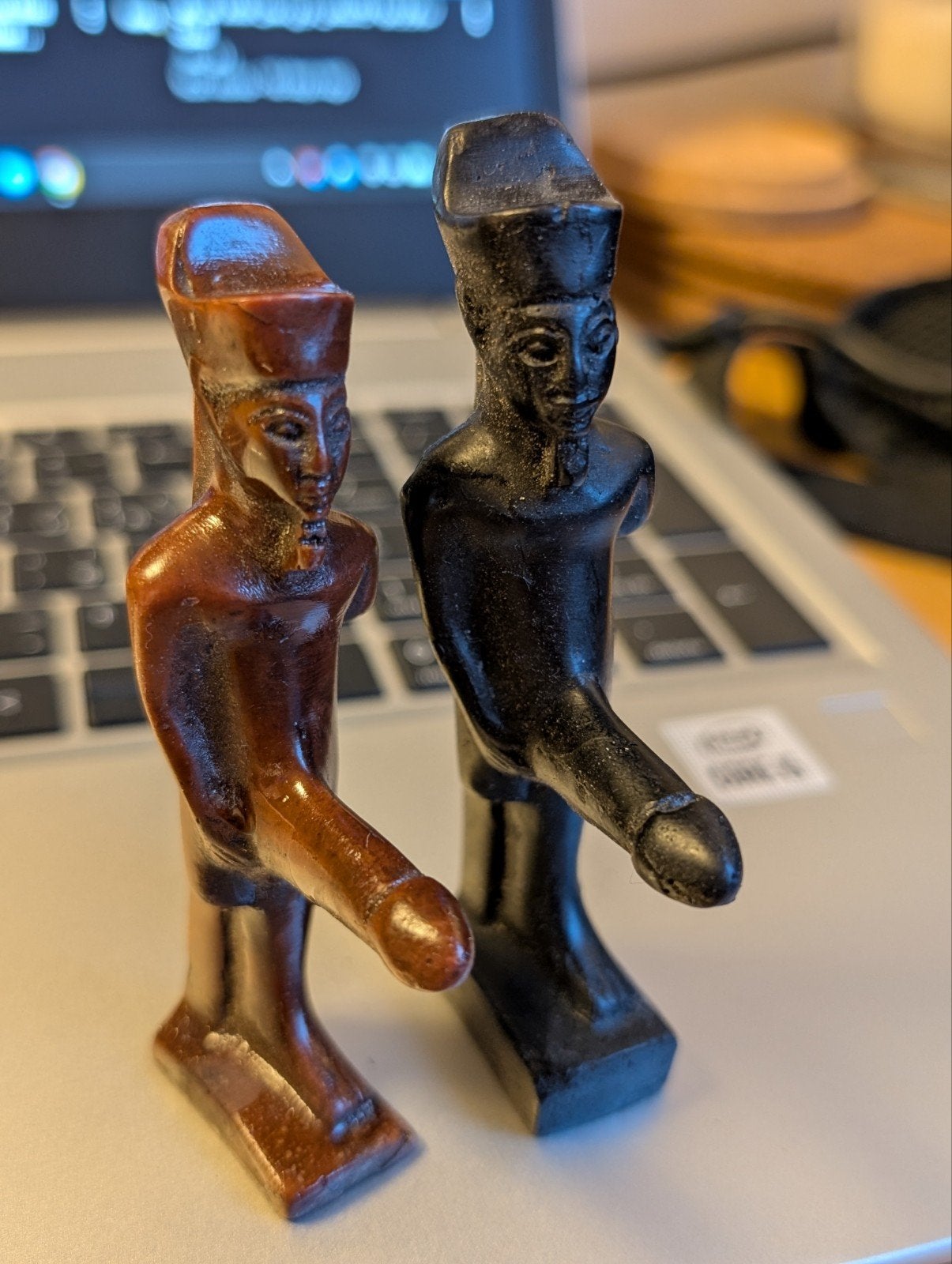 Egyptische Farao beeldje met fallus - 2 stuks, Ophalen of Verzenden, Nieuw