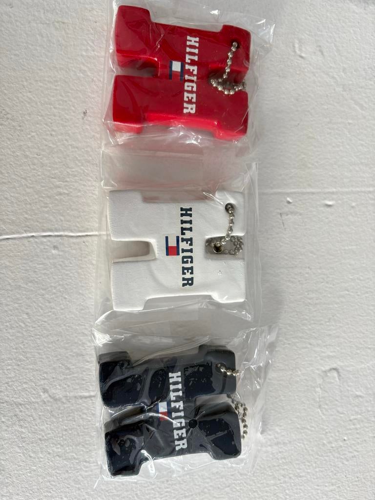 3x Tommy Hilfiger Drijfvermogen Sleutelhanger Boot Rood Wit, Ophalen of Verzenden, Nieuw, Merk