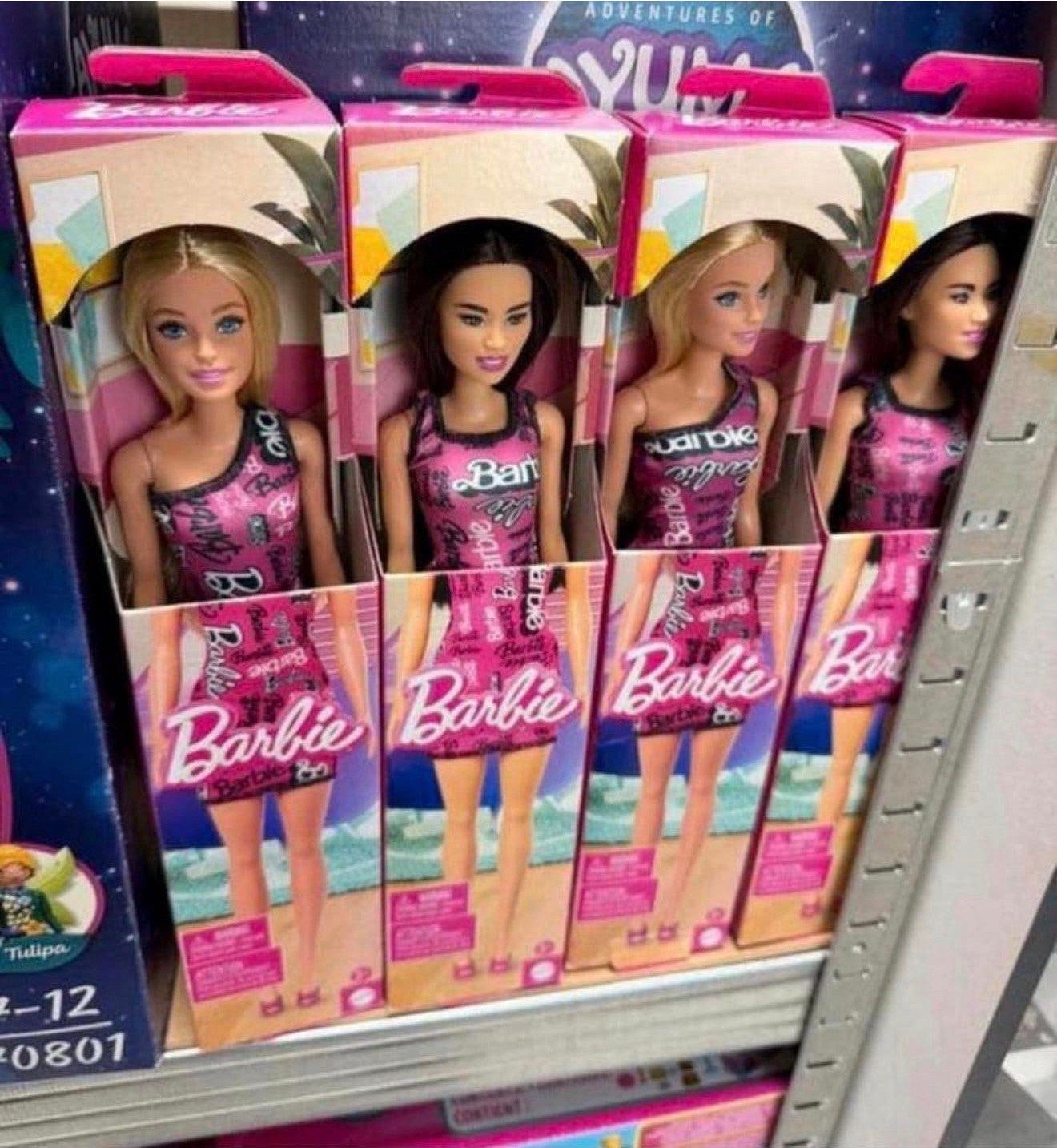 Mattel Barbie Modepop met blond of bruin haar pop - NIEUW, Barbie, P, P, P