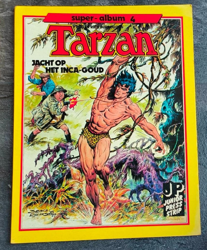 Tarzan. Jacht op het Inca-goud nr.4, Boeken, Eén stripboek, Ophalen of Verzenden, Zo goed als nieuw, Edgar Rice Burroughs