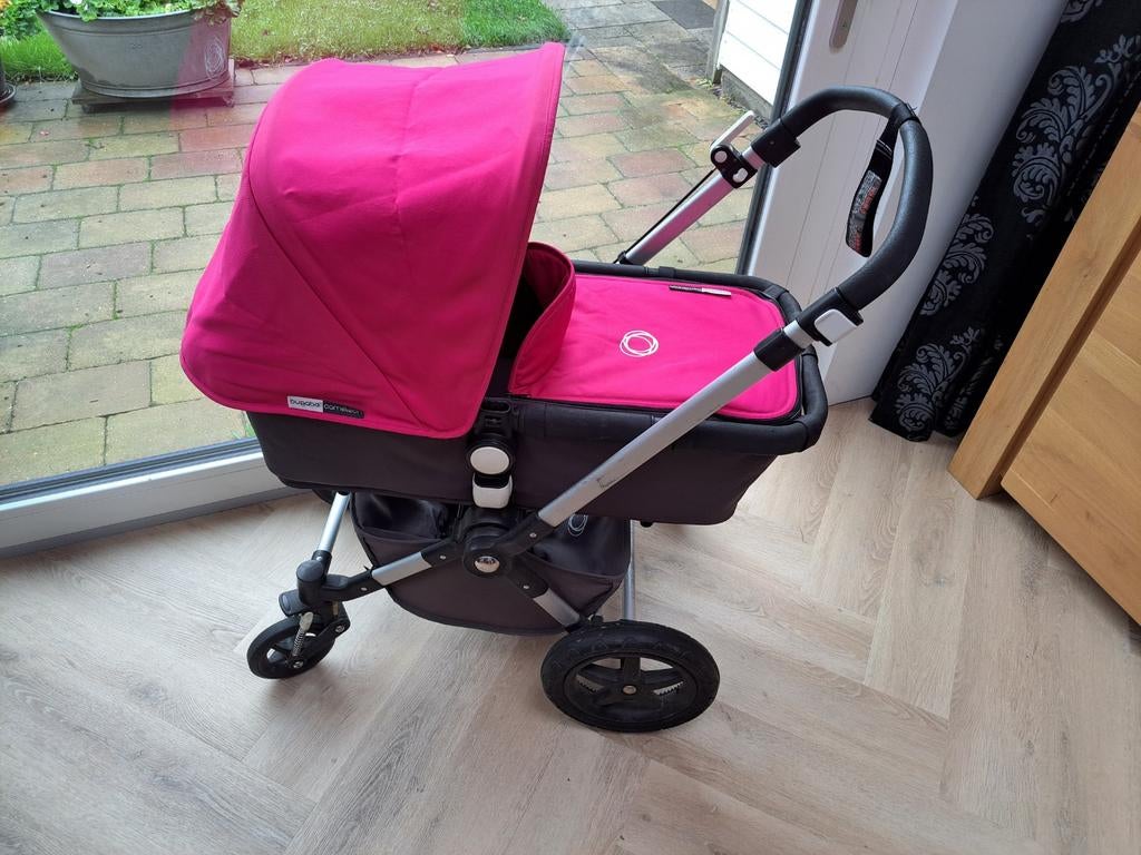 Bugaboo cameleon 3 roze en antraciet, Ophalen, Combiwagen, Bugaboo, Verstelbare duwstang
