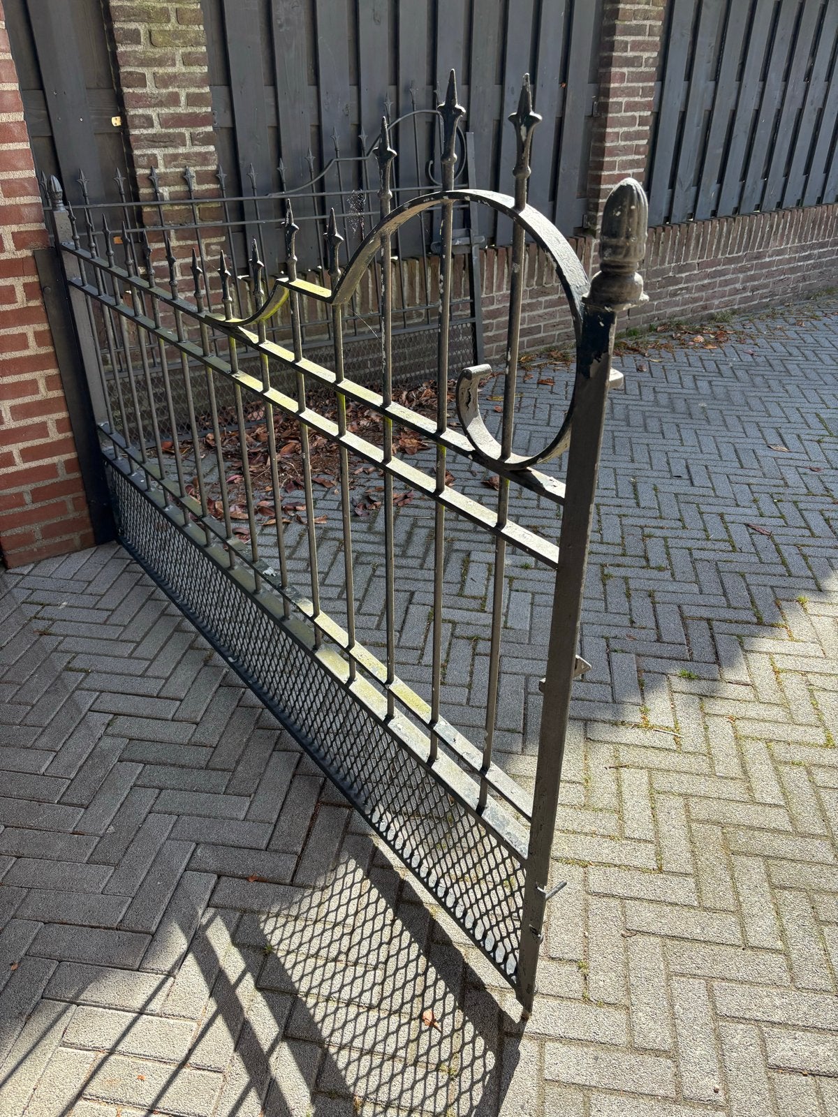Gebruikt Sierhekwerk Dubbele Poort - 4 meter doorgang, Ophalen, Met poort, Gebruikt, Sierhekwerk