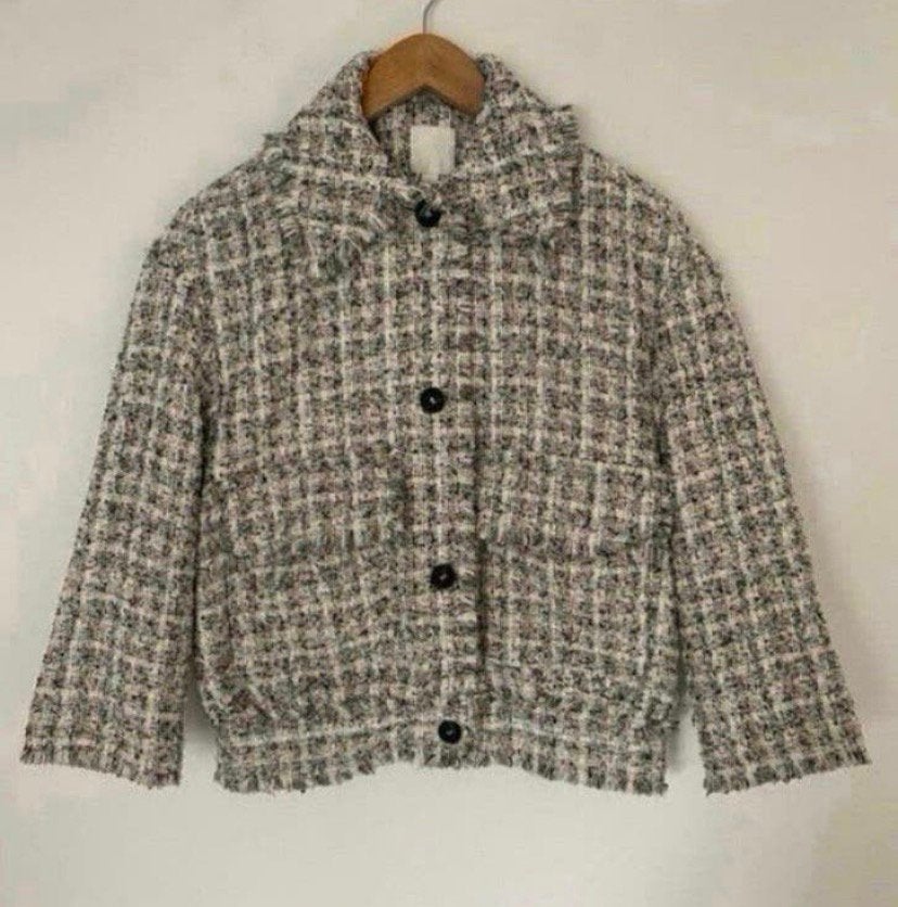 H&M. Dames winterjas. Maat s, Kleding | Dames, Verzenden, Zo goed als nieuw, Maat 36 (S), Beige