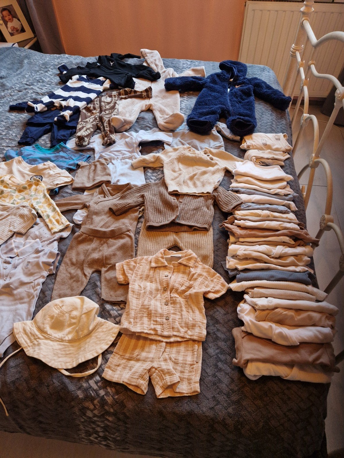 55 stuks babykleding jongen 50/56/62, Kinderen en Baby's, Ophalen, Zo goed als nieuw, Maat 50